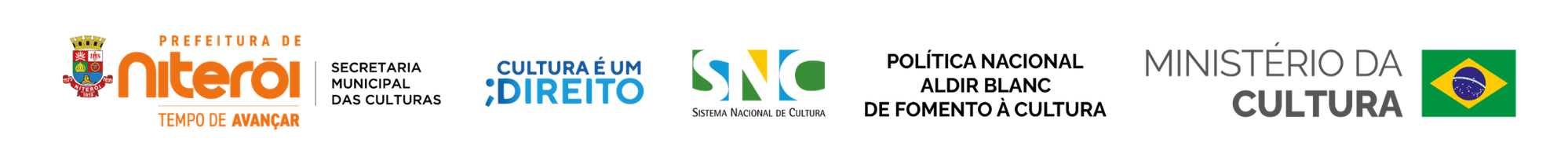 Prefeitura de Niterói, Secretaria Municipal das Culturas, Cultura é um Direito, Sistema Nacional de Cultura, Política Nacional Aldir Blanc de Fomento à Cultura e Ministério da Cultura